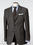 Hart Schaffner Marx Grey and Brown Plaid Suit 179288921184 - Suits | Sam's Tailoring Fine Men's Clothing