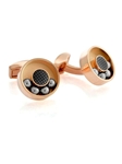 Tateossian London RT Roto Moto Round - Rose Gold CL2712 - Cufflinks | Sam's Tailoring Fine Men's Clothing