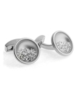 Tateossian London RT Diamond Dust - Rhodium CL2080 -  Cufflinks | Sam's Tailoring Fine Men's Clothing