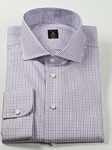 Robert Talbott White and Lavender Mini Check Estate Shirt F8564D3A - View All Shirts | Sam's Tailoring Fine Men's Clothing