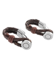 Tateossian London RT Scoubidou Pivot Button Wraparound Cufflinks - Brown CL1471 - Cufflinks | Sam's Tailoring Fine Men's Clothing