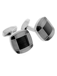 Tateossian London RT Tartan Fusion Cufflinks - Black CUF1188 - Cufflinks | Sam's Tailoring Fine Men's Clothing