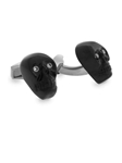 Tateossian London RT Crystal Skulls - Black CL2822 - Cufflinks | Sam's Tailoring Fine Men's Clothing