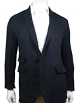 Robert Talbott Navy Ventana Linen Soft Jacket JKT19-04 - Outerwear | Sam's Tailoring Fine Men's Clothing