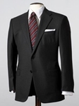 Hickey Freeman Tailored Clothing Mahogany Collection Solid Charcoal Suit A311304712 - Suits | Sam's Tailoring Fine Men's Clothing