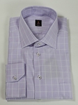 Robert Talbott Lavender withRobert Talbott White Window Pane Plaid Estate Dress Shirt F1768B3U-03 - Spring 2015 Collection Dress Shirts | Sam's Tailoring Fine Men's Clothing