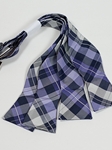 Robert Talbott Violet, Grey and White Best of Class Checkered Bow Tie SG-0691 - Bow Ties & Sets | Sam's Tailoring Fine Men's Clothing