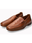 Hazelnut Rubber Sole Leather Men's Slip On | Mephisto Men's Casual Shoes | Sam's Tailoring Fine Men's Clothing