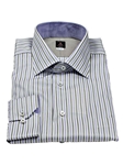 Robert Talbott Medium Purple Vertical Stripe Estate Dress Shirt F1827B3U - Spring 2015 Collection Estate Dress Shirts | Sam's Tailoring Fine Men's Clothing