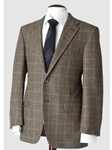 Hickey Freeman Tailored Clothing Mahogany Collection Tan Houndstooth Sportcoat 035502026A04 - Suits | Sam's Tailoring Fine Men's Clothing