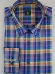 Robert Talbott Multi-Color Check Windowpane RT Sport Shirt LUM43019-01 - Spring 2015 Collection Sport Shirts | Sam's Tailoring Fine Men's Clothing