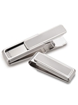 M-Clip Stainless Brushed With Polished Border Money Clip SS-BSS-BRPB - Stainless Steel Money Clips | Sam's Tailoring Fine Men's Clothing
