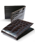 M-Clip Wallets - Dark Brown Alligator Wallet WT-BRN-GATR - Exotic Belts and Wallets | Sam's Tailoring Fine Men's Clothing