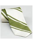 Robert Talbott Green Diagonal Stripes Best Of Class Extra Long Tie 55092E1-06 - Extra Long Ties | Sam's Tailoring Fine Men's Clothing