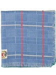 Robert Talbott Blue Glenn Plaid Estate 1950 Self Fringe Pocket Square 21651-07 - Spring 2015 Collection Pocket Squares | Sam's Tailoring Fine Men's Clothing