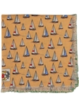 Robert Talbott Gold Sailboat Estate 1950 Self Fringe Pocket Square 21799-03 - Spring 2015 Collection Pocket Squares | Sam's Tailoring Fine Men's Clothing