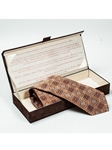 Robert Talbott Tumbleweed Brown Royal Design Seven Fold Tie RT7FT0004-Tumbleweed - Spring 2014 Collection Ties and Neckwear | Sam's Tailoring Fine Men's Clothing