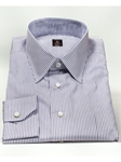 Robert Talbott Dim Gray Striped Medium Spread Collar Estate Dress Shirt F8060A3U-SAM6687 - Spring 2015 Collection Dress Shirts | Sam's Tailoring Fine Men's Clothing