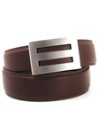 KORE Essentials Brown Intrepid Buckle and Belt Stainless Steel KOREBELT1000-02 - Spring 2014 Collection Belts | Sam's Tailoring Fine Men's Clothing