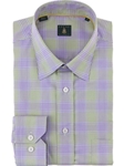 Robert Talbott Leaf Medium Spread Collar Torres Windowpane Check Sport Shirt LUM24002-04 - Spring 2015 Collection Sport Shirts | Sam's Tailoring Fine Men's Clothing