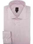 Robert Talbott Rose Check Wide Spread Collar Trim RT Sutter Dress Shirt 9312FB3V-02 - Fall 2014 Collection Dress Trim Shirts | Sam's Tailoring Fine Men's Clothing