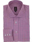 Robert Talbott Limited Edition Caberne Plaid Check Wide Spread Collar Trim RT Sutter Dress Shirt C2194B42-27 - Fall 2014 Collection Dress Trim Shirts | Sam's Tailoring Fine Men's Clothing