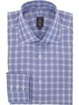 Robert Talbott Cielo Check Wide Spread Collar Trim Fit Estate Sutter Dress Shirt F2357B32-73 - Fall 2014 Collection Dress Trim Shirts | Sam's Tailoring Fine Men's Clothing