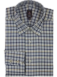 Robert Talbott Brown Windowpane Check Medium Spread Button Down Collar Trim Estate Dress Shirt C2199I4P-53 - Fall 2014 Collection Dress Trim Shirts | Sam's Tailoring Fine Men's Clothing