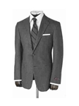 Hickey Freeman Charcoal Solid Flannel Suit 45301809B003 - Fall 2014 Collection Suits | Sam's Tailoring Fine Men's Clothing