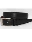 Torino Leather X-Long Soft Deertan Glove Leather Belt - Black 56050X - Big and Tall Belt Collection | Sam's Tailoring Fine Men's Clothing