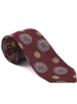 Robert Talbott Red with Floral Medallion Design Arcimboldo Jacquard Seven Fold Tie 51742M0-02 - Fall 2014 Collection Ties and Neckwear | Sam's Tailoring Fine Men's Clothing