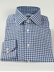 Robert Talbott Navy Check Medium Spread Collar Estate Sport Shirt F2386B3V-SAMSTAILORING-35 - Sport Shirts | Sam's Tailoring Fine Men's Clothing