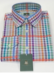 Robert Talbott Multi-Color Check Medium Spread Collar Sport Shirt SAMSTAILORING-P002 - Spring 2015 Collection Sport Shirts | Sam's Tailoring Fine Men's Clothing