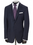 Hickey Freeman Navy Stripe Tasmanian Suit 51304717B003 - Fall 2015 Collection Suits | Sam's Tailoring Fine Men's Clothing