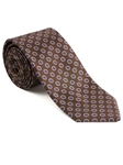 Robert Talbott Brown with Medallion Design Silk Laguna del Rey Best Of Class Tie 53465E0-06 - Spring 2015 Collection Best Of Class Ties | Sam's Tailoring Fine Men's Clothing