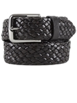 Black Braided Genuine Calf Leather Belt BL124-02 - Robert Talbott Belts and Straps | Sam's Tailoring Fine Men's Clothing