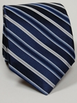 Robert Talbott Navy with White Stripes Best Of Class Tie - Spring 2015 Collection Best Of Class Ties | Sam's Tailoring Fine Men's Clothing