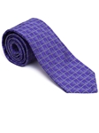 Robert Talbott Purple with Loose Fishnet Geometric Design Pebble Beach Silk Seven Fold Tie 51897M0-01 - Spring 2016 Collection Seven Fold Ties | Sam's Tailoring Fine Men's Clothing