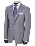 Hickey Freeman Light Blue Mini Check Summer Sport Coat 51501205B004 - Spring 2015 Collection Sport Coats and Blazers | Sam's Tailoring Fine Men's Clothing