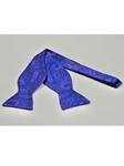 IKE Behar Blue Lavender with Paisley Design Silk Bow Tie SAMSTAILORINGIMG-0046 - Spring 2015 Collection Bow Ties | Sam's Tailoring Fine Men's Clothing