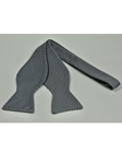 IKE Behar Gray Cream with Basket Weave Design Silk Bow Tie SAMSTAILORINGIMG-0050 - Spring 2015 Collection Bow Ties | Sam's Tailoring Fine Men's Clothing
