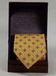 Robert Talbott Yellow Gold with Geometric Design Silk Estate Tie SAMSTAILORINGIMG-0070 - Spring 2015 Collection Estate Ties | Sam's Tailoring Fine Men's Clothing