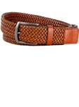 Trafalgar Tan Ethan Braided Dress Belt 08121104TF0006251STK32 - Spring 2015 Collection Leather Dress Belts | Sam's Tailoring Fine Men's Clothing