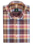 Robert Talbott Antelope Plaid Check Design Wide Spread Collar Tailored Fit Crespi III Sport Shirt TSM15S05-03 - Spring 2015 Collection Sport Shirts | Sam's Tailoring Fine Men's Clothing