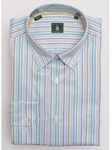 Robert Talbott Multi Color Stripes Medium Spread Collar Cotton Classic Fit Anderson Sport Shirt LUM450II-03 - Sport Shirts | Sam's Tailoring Fine Men's Clothing