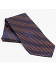 Jhane Barnes Navy and Orange Check Silk Tie JLPJBT0004 - Ties or Neckwear | Sam's Tailoring Fine Men's Clothing