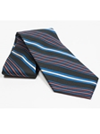 Jhane Barnes Black Stripes Design Silk Tie JLPJBT0031 - Ties or Neckwear | Sam's Tailoring Fine Men's Clothing