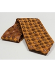 Jhane Barnes Copper Gold with Geometric Design Silk Tie JLPJBT0071 - Ties or Neckwear | Sam's Tailoring Fine Men's Clothing