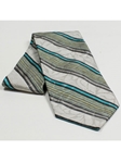 Jhane Barnes Grey with Multi-Color Stripes Silk Tie JLPJBT0086 - Ties or Neckwear | Sam's Tailoring Fine Men's Clothing