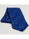 Jhane Barnes Blue with Geometric Design Silk Tie JLPJBT0087 - Ties or Neckwear | Sam's Tailoring Fine Men's Clothing
